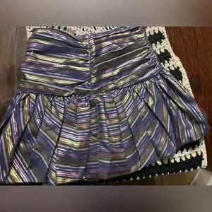 Zara Metallic Bubble skirt